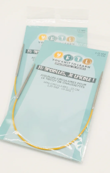 Aiguilles mini circulaires 23 cm YKTL