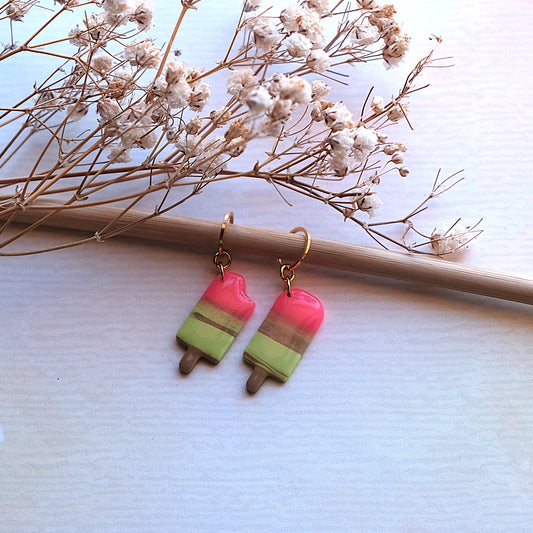 Glaces: Fraise -Pistache