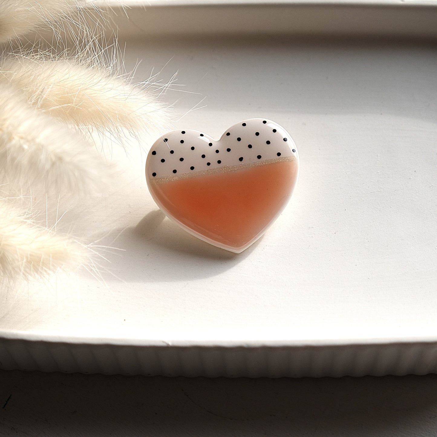 Broche Cœur Céramique