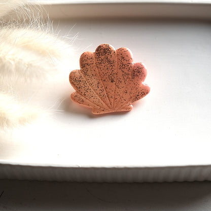 Broche Coquillage pailletée