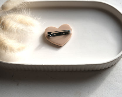 Broche Coeur Léopard