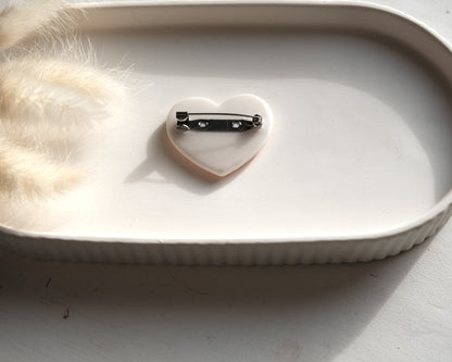 Broche Cœur Céramique