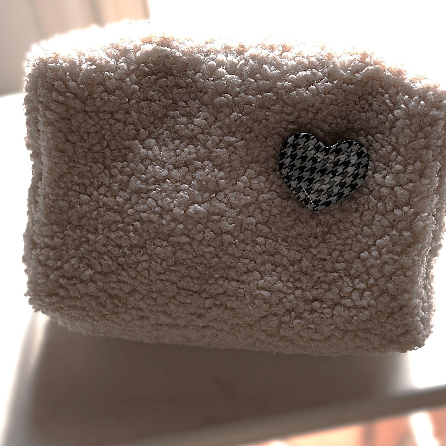 Broche Coeur Pied de poule