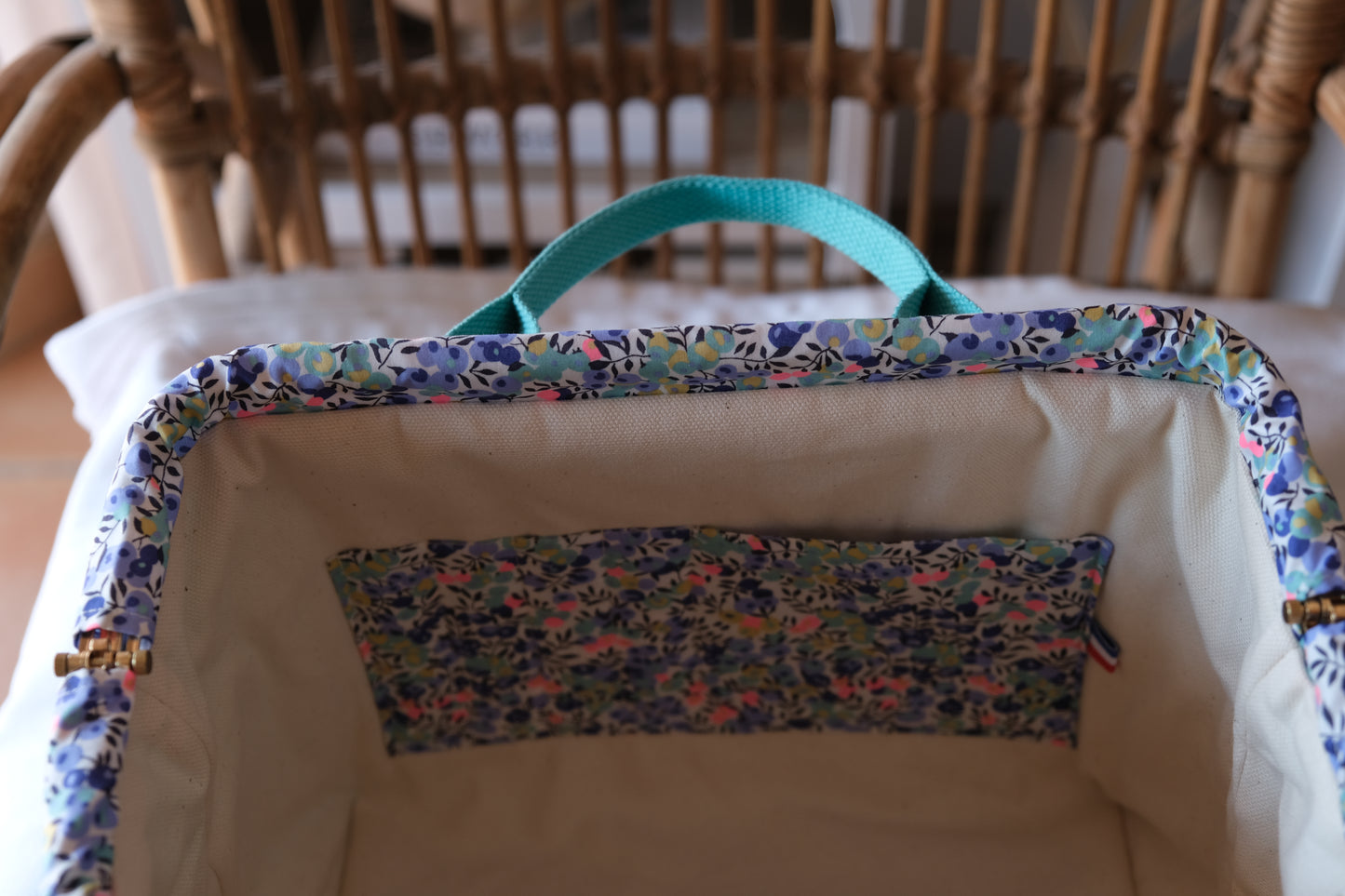 Arsène - Le sac magique turquoise Liberty
